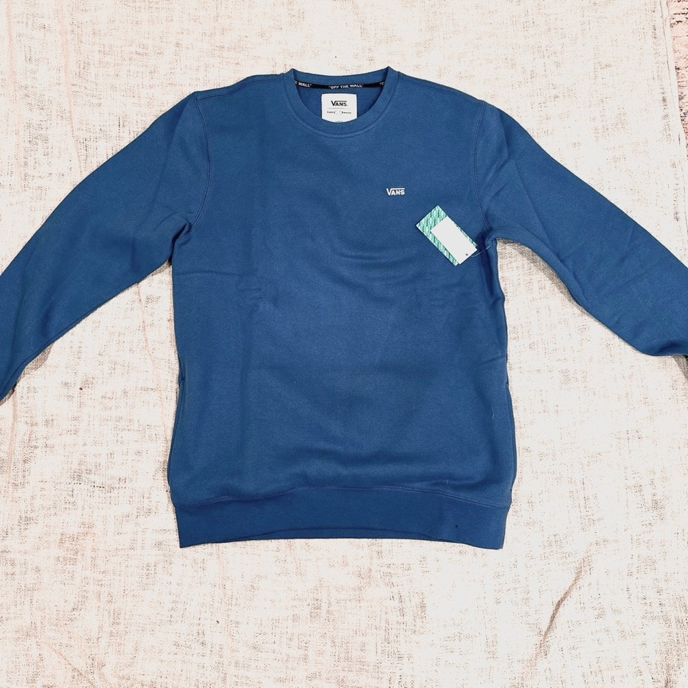 MIDNIGHT BLUE VANS CREW SWEATSHIRT Large but fits like Extra Large😁